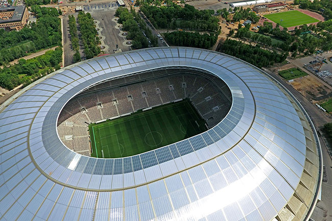 Козырек стадиона нарастили на 11 метров. Фото с портала Стройкомплекса Москвы